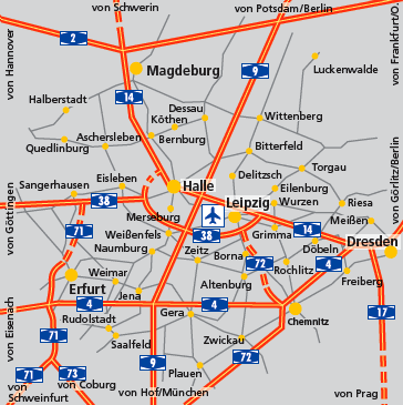 Letiště Lipsko - cesta na letiště (infografika)